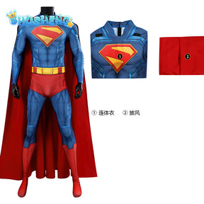 SuperMan Cosplay 3D Printed Zentai Bodysuit Superman Clark Kent Spandex Outfit Cosplay Halloween Costume