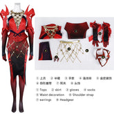 Scarlet Witch Wanda Django Maximoff Cosplay Rivals Costume Halloween Party Women Fantasy Uniform Props Shoes Wig Gloves Net Set