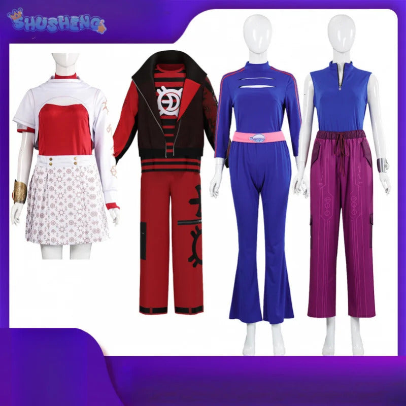 Emerson  Andrea Suzi Mary Beth zombie cospaly costume Halloween party full set fantasy uniforms men women adults children suit