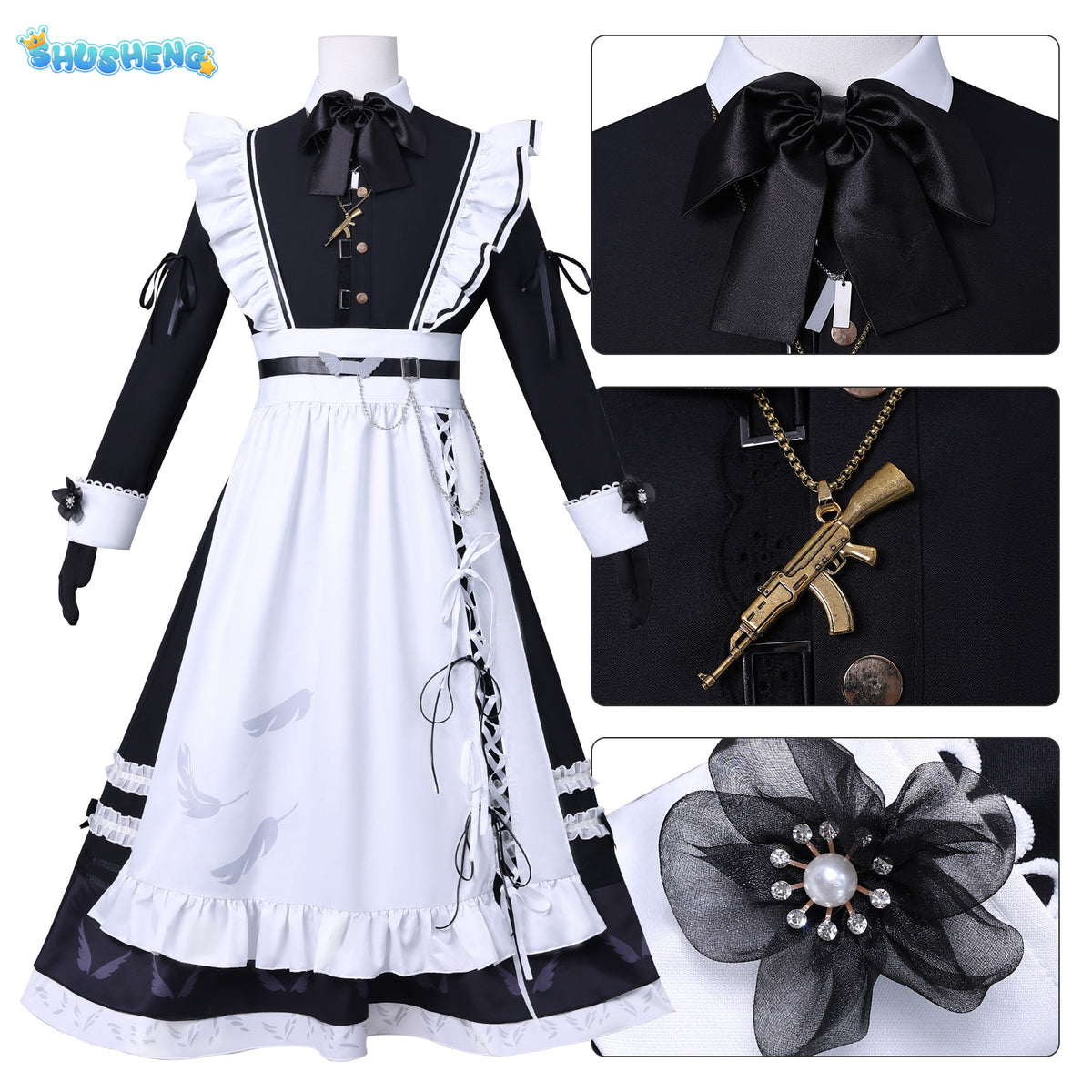 Anime NIJISANJI Kanae Cosplay Costume Male Servant Attire