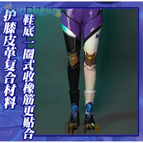 Game LOL battle bat Xayah cosplay costume uniform coat cloak hat gloves women Halloween party Carnival role play outfits
