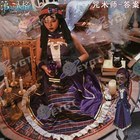 Identity Ⅴ Patricia Dorval Enchantress Cosplay Costume Halloween party new dress jacket gloves glasses prop set women uniform