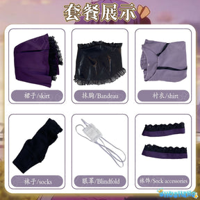 Takanashi Rikka Cosplay Costume Anime Love Chunibyo&Other Delusions Women Halloween Carnival Role Playing Dress Set