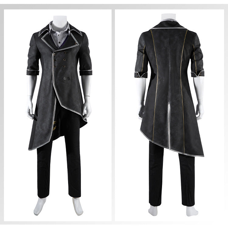 Shusheng-R Clair Obscur:Expedition 33 Verso Cosplay Costume Halloween Men's Fantasy Uniform Coat Props Shoes Accessories Set