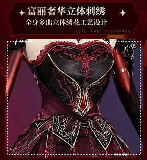 Love and Deepspace Heroines Cosplay Costume Abysm Sovereign Dress New Combat Outfit Hunter Uniform Tail Halloween Women Girls