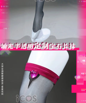 D.Va Overwatch Cosplay Magical Girl Costume High quality leather dress wig prop sock gloves set Halloween fashion women uniform