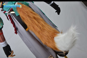 Genshin Impact Gorou Cosplay Suit Pants Fox Tail Ears Halloween Costume For Woman Man Anime Clothes Uniform Disfraces Hombre