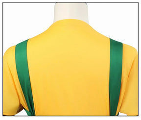 Taro Sakamoto Cosplay Anime Costume Sakamoto Days Yellow T-shirt Green Apron Glasses Halloween Party Women Men Shusheng