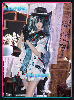 Miku Jasmine Chinoiserie Cheongsam Outfits Anime Cosplay Costumes