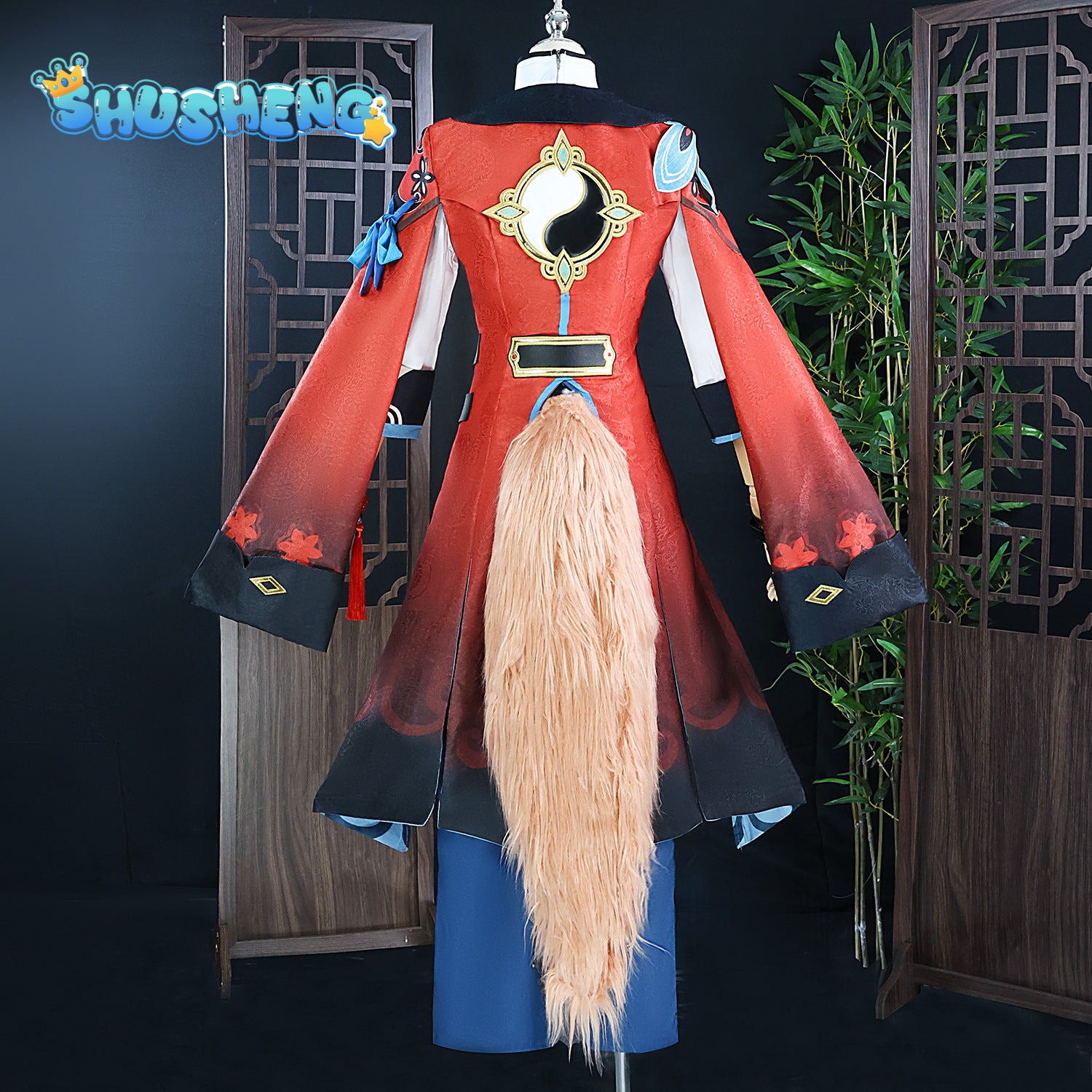 Honkai Star Rail Jiaoqiu Cosplay Costume Wig Uniform Headwear Foxian Xianzhou Yaoqing Halloween Party for Women Men Props