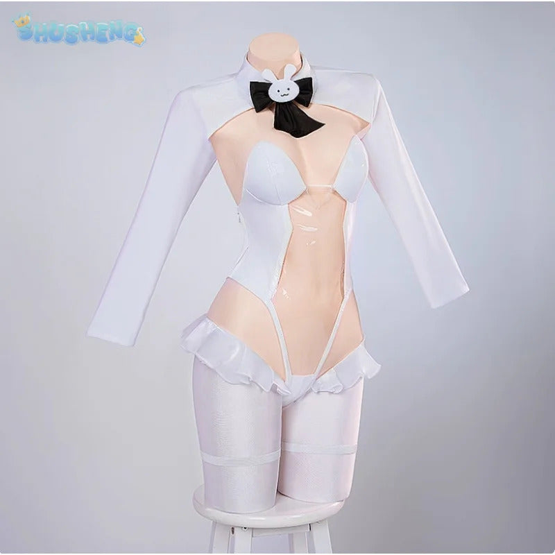 Honkai Gakuen 2 Tiara City Express Cosplay Costume Leather jumpsuit necklace outerwear sock set women Halloween sexy new uniform