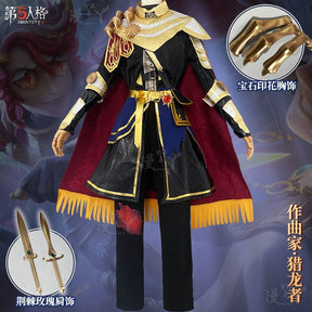 Identity V Frederick Kreiburg Cosplay Costume Composer Dragon Hunter Uniform Suit Halloween Costumes