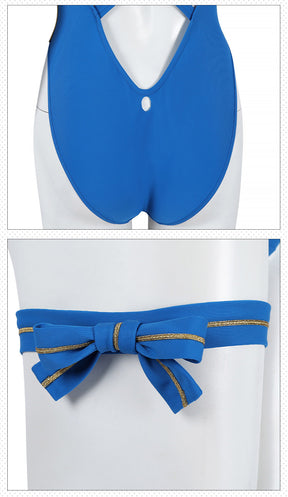 Shusheng-R Street Fighter 6 Chun-Li Cosplay Costume Sexy Swimsuit Props Accessories Women Halloween Carnival Party