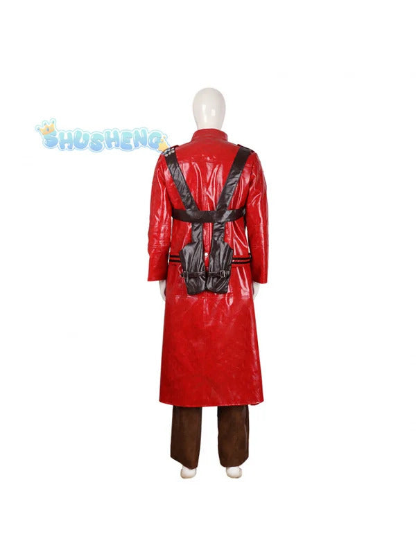 Dante Man Cosplay Costume Devil Cos May Cry 3 Leather jacket pants accessories cool and handsome Halloween party custom uniform
