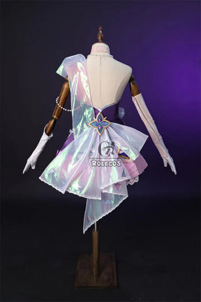 Shusheng-N Game LOL Prestige Crystal Rose Lux Cosplay Costume Game LOL Lux Cosplay Outfit Halloween Women Suit New Skin