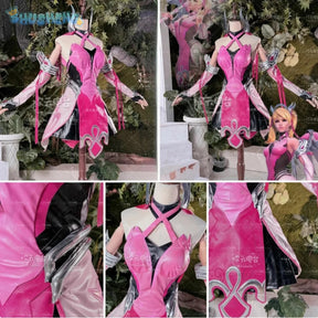 Mercy Angela Ziegler Overwatch OW Cosplay red angel Costume Halloween leather jumpsuit props wig accessories uniform Woman set