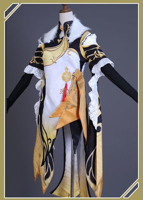 Ningguang Genshin Impact Cosplay Costume Wig Anime Game Ning Guang Cosplay Halloween Party Outfit for Women Girls
