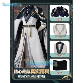 Love and Deepspace Zayne Men Cosplay Costume Cos Game Anime Party Uniform Hallowen Play Role Clothes Clothing