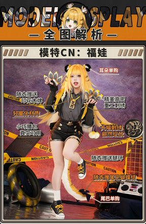Zenless Zone Zero Ju Fufu Cosplay Costume Uniform Halloween Carnival Party Christmas Play Role Clothes Clothing for Women