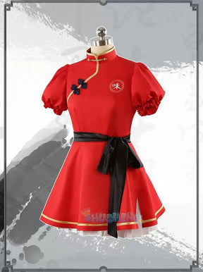 Shusheng Blue Archive Rumi ShanHaiJing Game Suit Lovely Dress Chinese Uniform Cosplay Costume Halloween Party Role Play Outfit