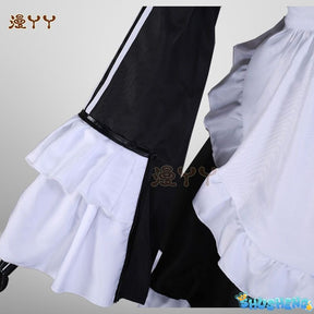 Hatsune Miku Black White Maid Apron Dress Uniform Outfit Anime Cosplay Costumes