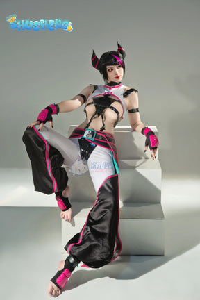 Games Anime New Street Fighter Cos Costumes Juri Han Cosplay Character Uniform Performance Clothes Halloween Carnival