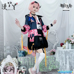 Anime Goldenglow Cosplay Costume Arknights Lovely Goldenglow Uniform Women Outfit Suit Wigs Tail Shoes Cosplay Costume Hot Sale