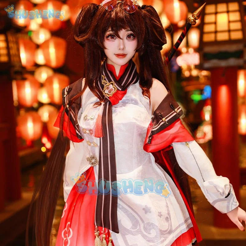Genshin Impact Hutao Lantern Festival Cosplay Costume Uniform Halloween Carnival Party Christmas Play Role Clothes Clothing