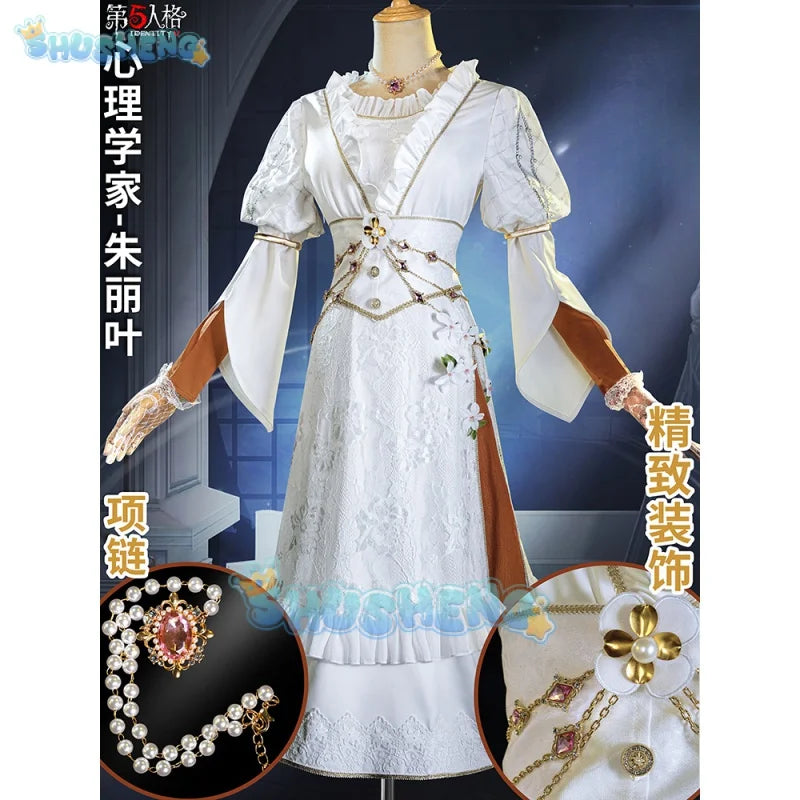 Identity V Ada Mesmer Psychologist Juliet QiZhen Fashion Game Suit Dress Cosplay Costume Halloween Party Outfit Women