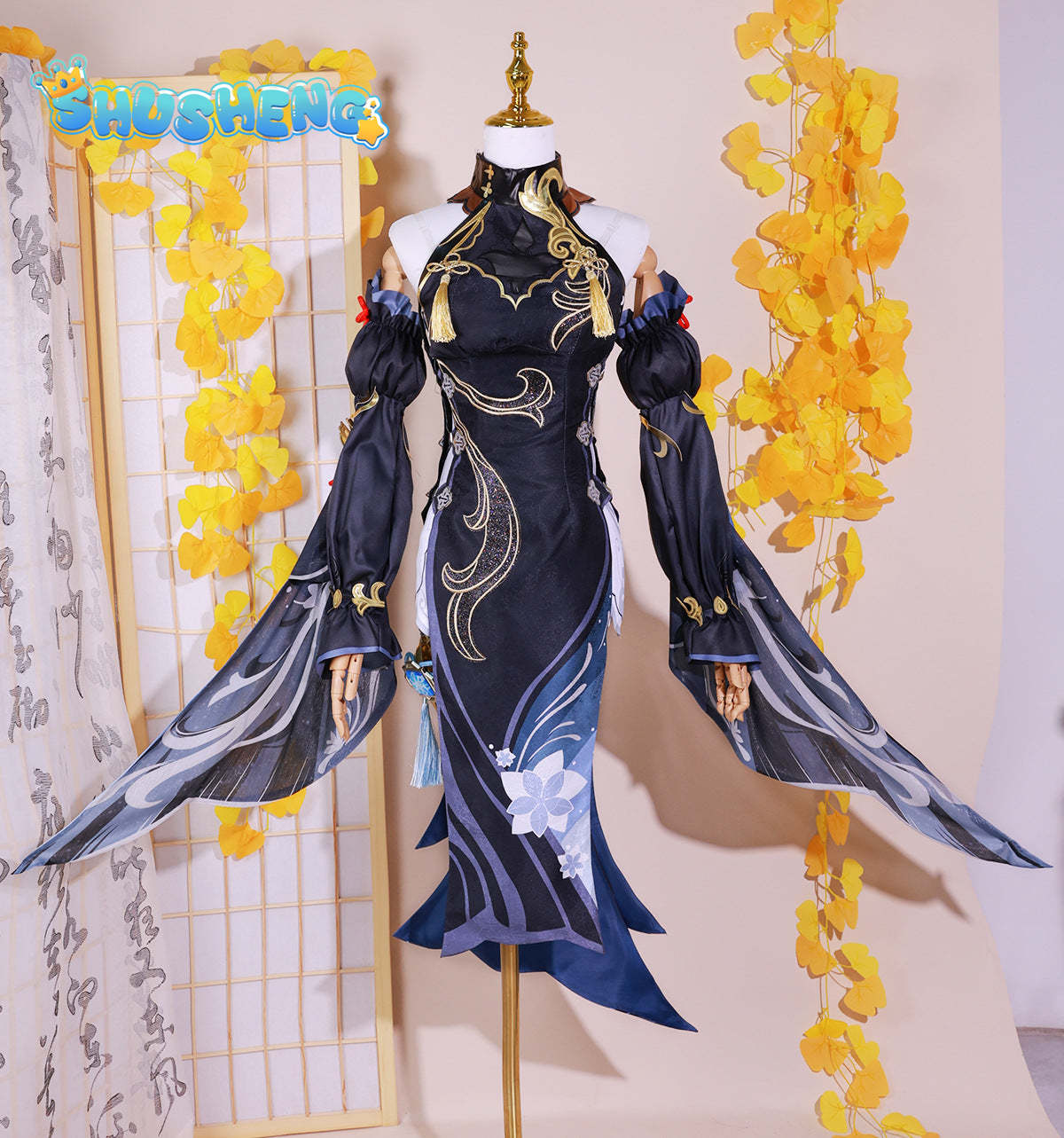 Shenhe Cosplay Costume Shen he Genshin Impact Lantern Rite Wig shoes Anime Halloween Costumes Women Outfit