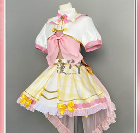 Virtual YouTuber Ace Taffy Cosplay Costume Dress Hat Bow Gloves Hairpin Shirt For Game Party Custom Made