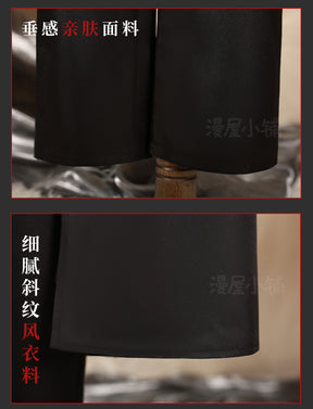 Osamu Dazai Cosplay Costume Black Trench Jacket Pants Gloves bandage Dazai Osamu Outfits Uniform Halloween Kostum For Anime Comic Con