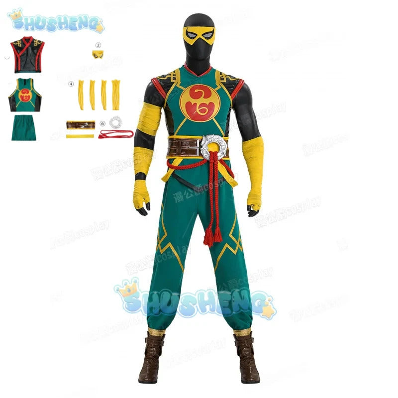 ‌Iron Fist‌‌Lin Lie‌ Cosplay Costume Uniform Halloween Carnival Party Christmas Play Role Clothes Clothing for Men