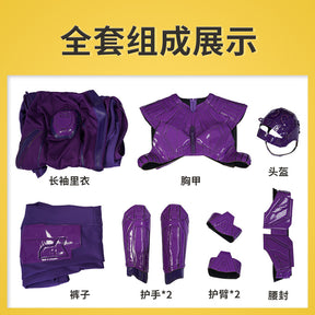 Adult Halloween Guardians Vol.3 High Evolutionary Cosplay Costume Purple Leather Coat High Evolutionary Suit Breastplat Helmets