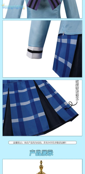 Matsuzaka Satou Koube Shio Cosplay Anime Happy Sugar Life Costume girl JK Skirt Schoolgirl School Wig Halloween party Uniform
