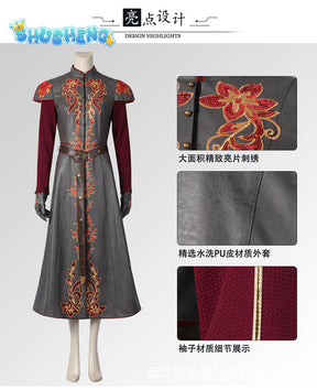 Rhaenyra Targaryen Cosplay Long Robe Pants Battle Uniform Women Dragon Princess Rhaenyra Halloween Costume Accessories