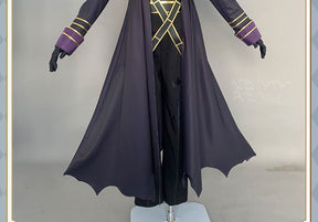 Kagenou Cid Cosplay Costume Anime The Eminence In Shadow Minoru Kageno Black Uniform Shadow Garden Cloak Belt Gloves Outfit