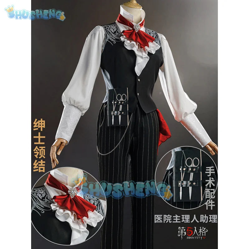 Game Identity V Issac Goodwin Cosplay Costume IDV Patient Cosplay Director's Assistant