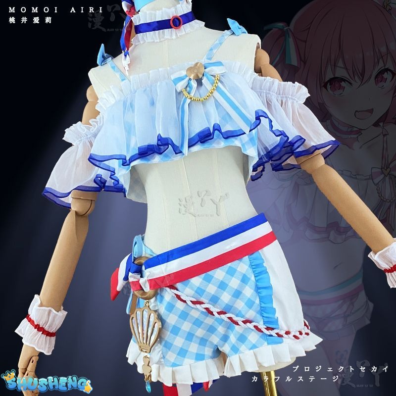 Bathing suit Momoi Airi Cosplay costume Halloween Christmas Role PJSK skirt sexy costume Swimming costume