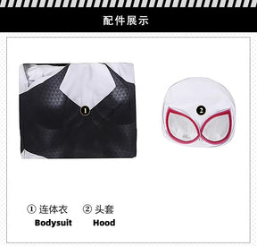 Spider-Man: Across the Spider-Verse Gwen Stacy Spandex Bodysuit Cosplay High quality Costume full set XS-XXXL Shusheng