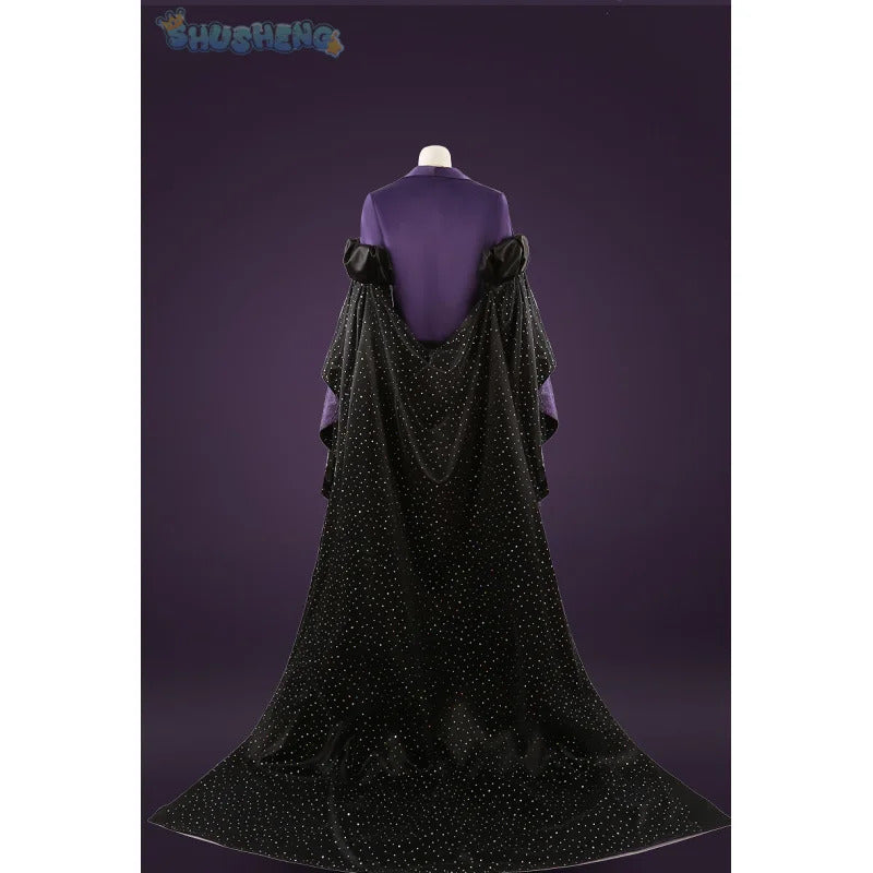 Game Twisted Wonderland Cosplay Vil Schoenheit Costume Tail necklace gloves purple gorgeous sexy dress Halloween uniform XS-XXXL