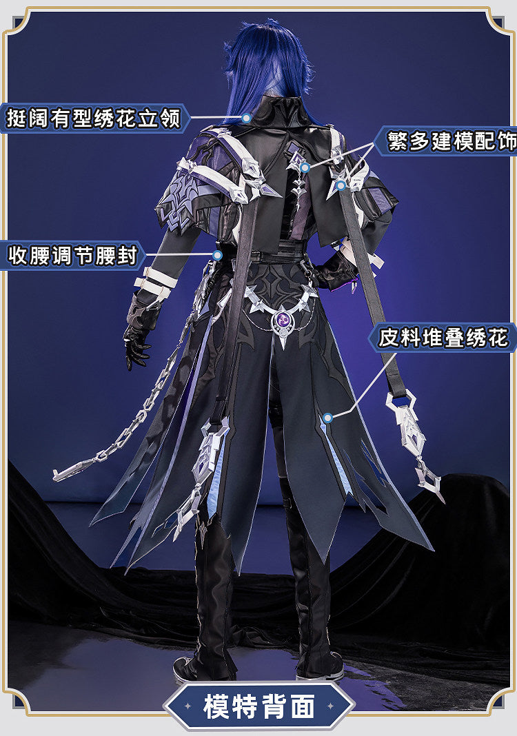 Shusheng-R Genshin Impact Kyryll Chudomirovich Flins Cosplay Costume Full Set Uniform Role Play Halloween Carnival Party Outfit