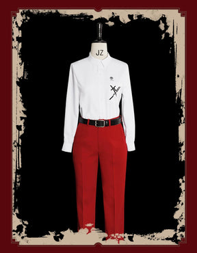 The Hundred Line -Last Defense Academy- Tsukumo Ima Cosplay Costume Shirt pants jacket belt set Halloween new men women uniform