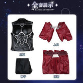 Anime Fate/stay nigh EMIYA Cosplay Arche Costume Black leather top apron pants set Halloween party handsome men women uniform