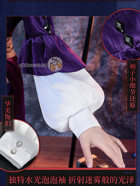 Game Reverse:1999 Tuesday Cosplay Christine costume Sexy Mature Purple Dress Accessories Halloween Ball Women New Uniform