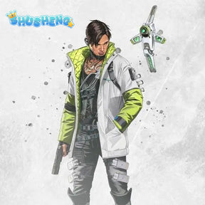 New Game Apex Legends Crypto Cosplay Costume Shirt Vest Coat Pants Belt Gloves for Men Boy Custom Made