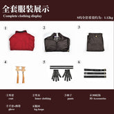 Anime Honkai Star Rail X Fate Stay Night EMIYA Archer Cosplay Costume Wig Top+Pant+Apron Halloween Adult Costumes for Women Men