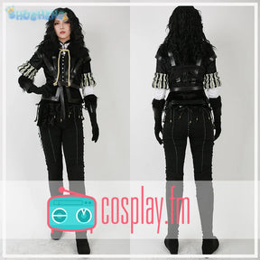 Game Witcher 3 Wild Hunt Cosplay Yennefer of Vengerberg Costume Halloween party fashion leather jacket vest gloves pants suit