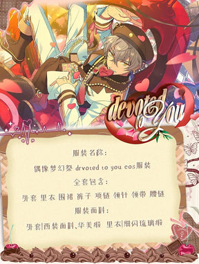 Ensemble Stars Devoted to you Koga Hajime Kazehaya Tatsumi Amagi Hiiro Souma Kanzaki Mikishima Madara Ideal Pure Cosplay Costume