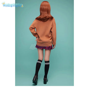 Anime Yamai Ren Komi Can't Communicate Cosplay Costume Halloween Carnival Sweet JK Uniform Sweater Coat Socks Women's Man Set